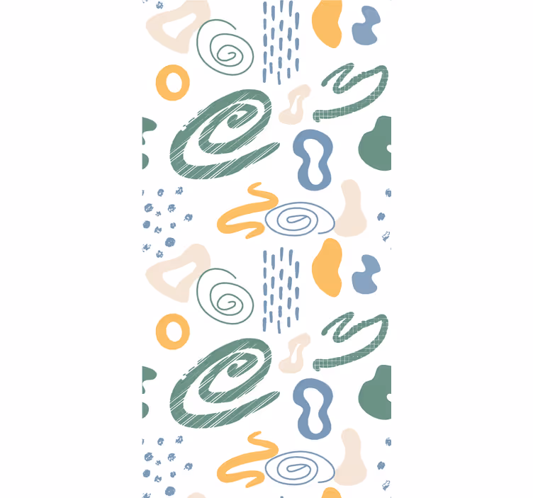 Store enrouleur moderne formes abstraites peintes - TenStickers