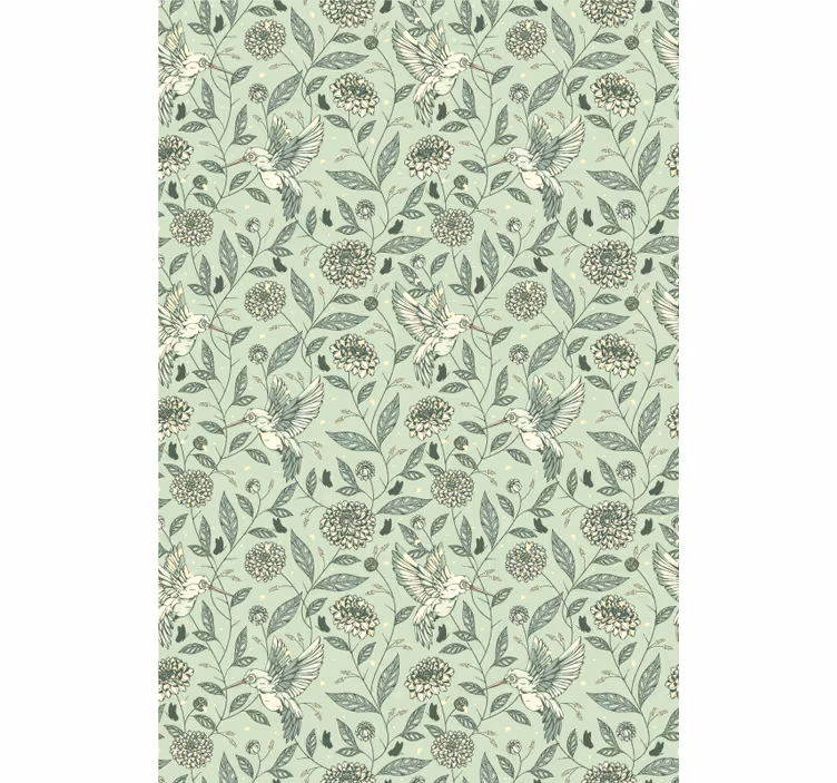 Store enrouleur fleurs et plantes design floral charmant - TenStickers