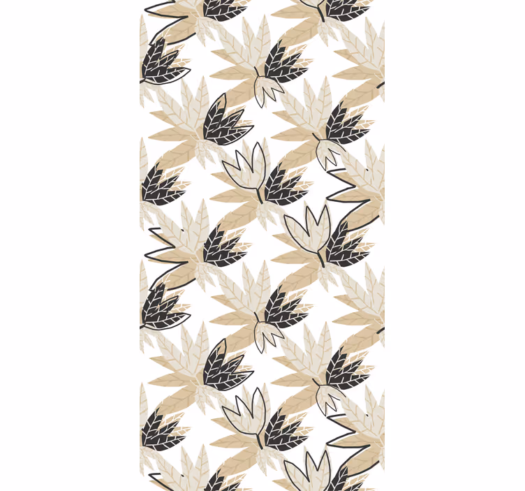 Store enrouleur fleurs et plantes motif de feuille élégant - TenStickers