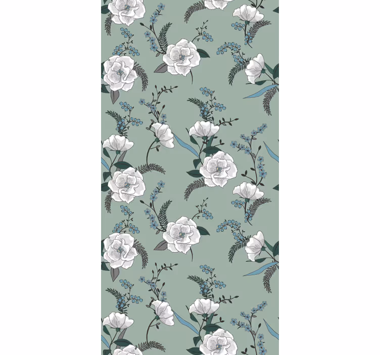 Store enrouleur fleurs et plantes motif floral de magnolia - TenStickers