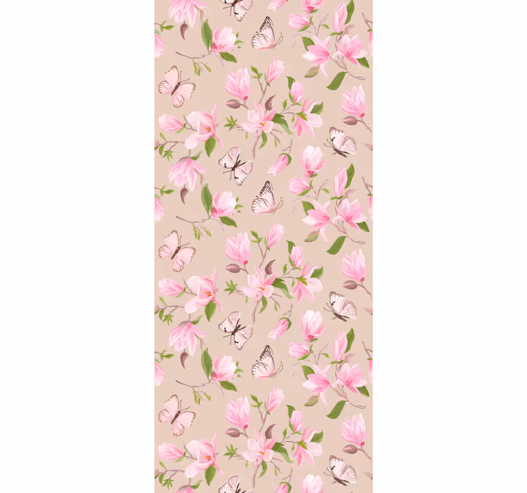 Store enrouleur fleurs et plantes délicats papillons floraux - TenStickers