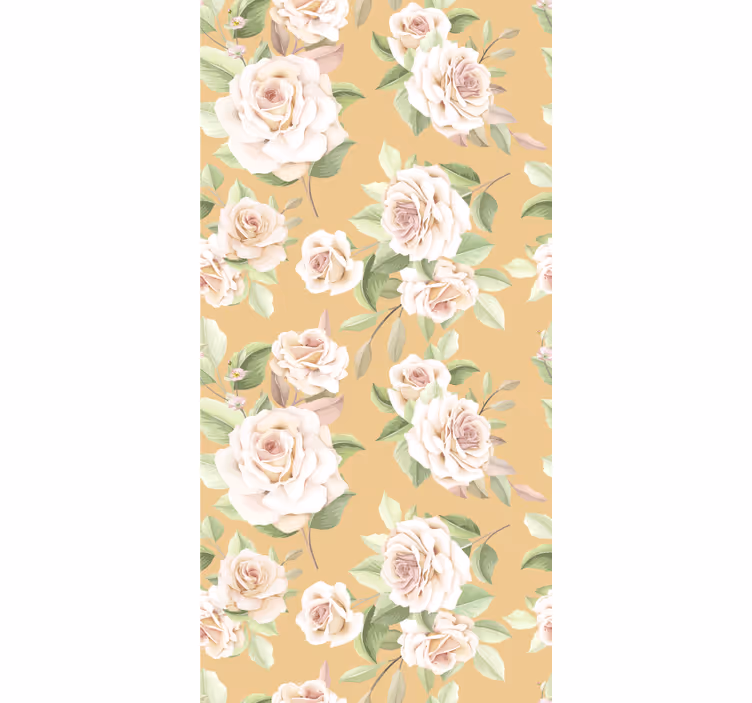 Store enrouleur fleurs et plantes motif roses épanouies - TenStickers