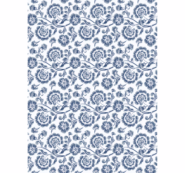 Store enrouleur fleur thème gris élégant - TenStickers