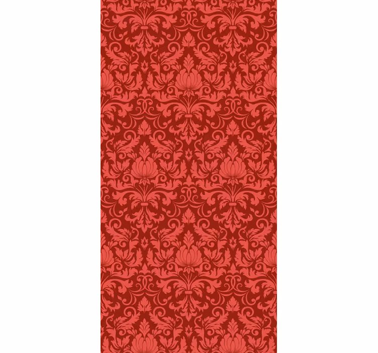 Store enrouleur élégant grâce botanique rouge - TenStickers