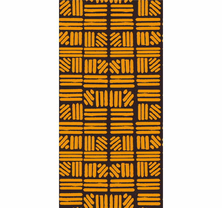 Store enrouleur textures et motifs motif géométrique jaune - TenStickers