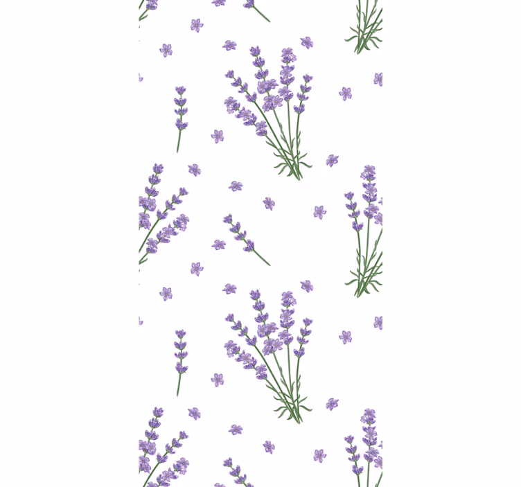Store enrouleur fleurs et plantes lavande design simple - TenStickers