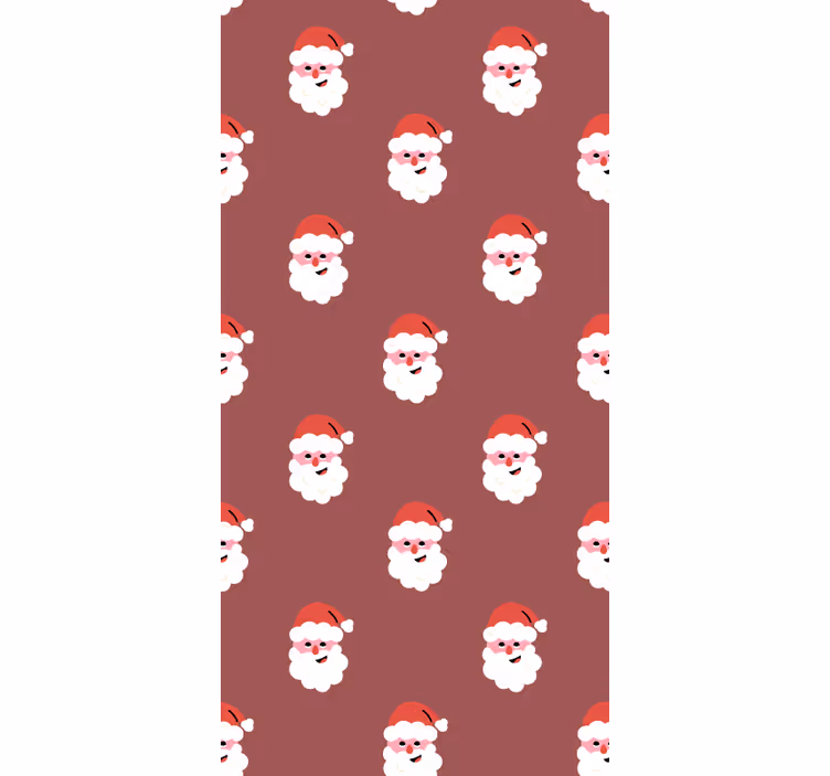 Store enrouleur série et film motif de visages de père noël - TenStickers