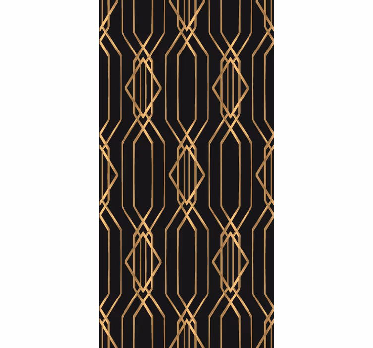 Store enrouleur élégant motifs géométriques dorés - TenStickers