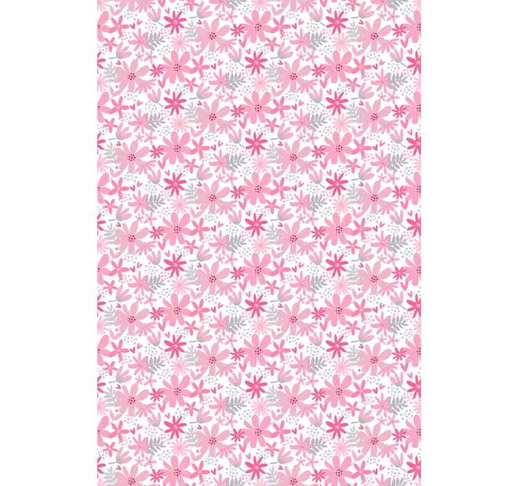 Store enrouleur cuisine motif de fleurs roses - TenStickers
