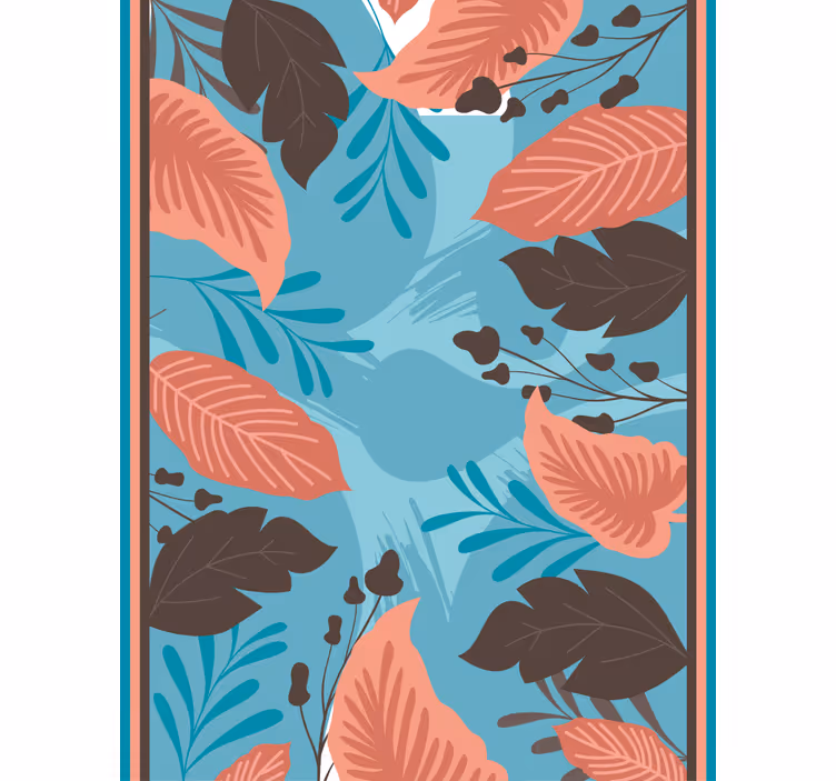 Store enrouleur fleurs et plantes arrangement feuillu - TenStickers
