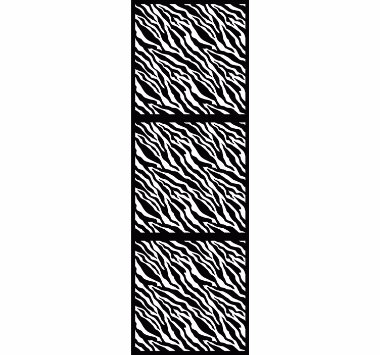 Store enrouleur animaux motif zèbre stylisé - TenStickers