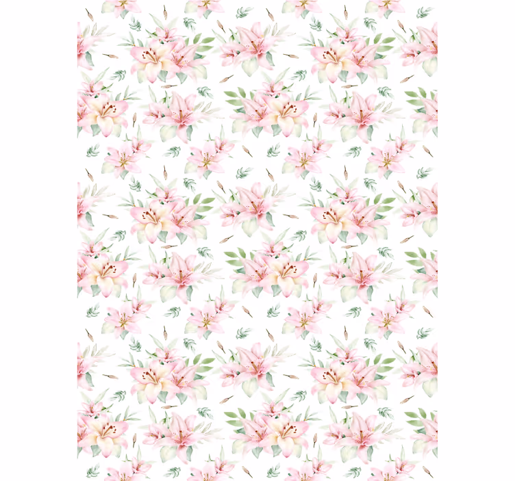 Store enrouleur fleur et plantes motifs floraux luxuriants - TenStickers