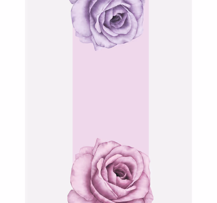Store enrouleur fleurs et plantes accent de rose violette - TenStickers