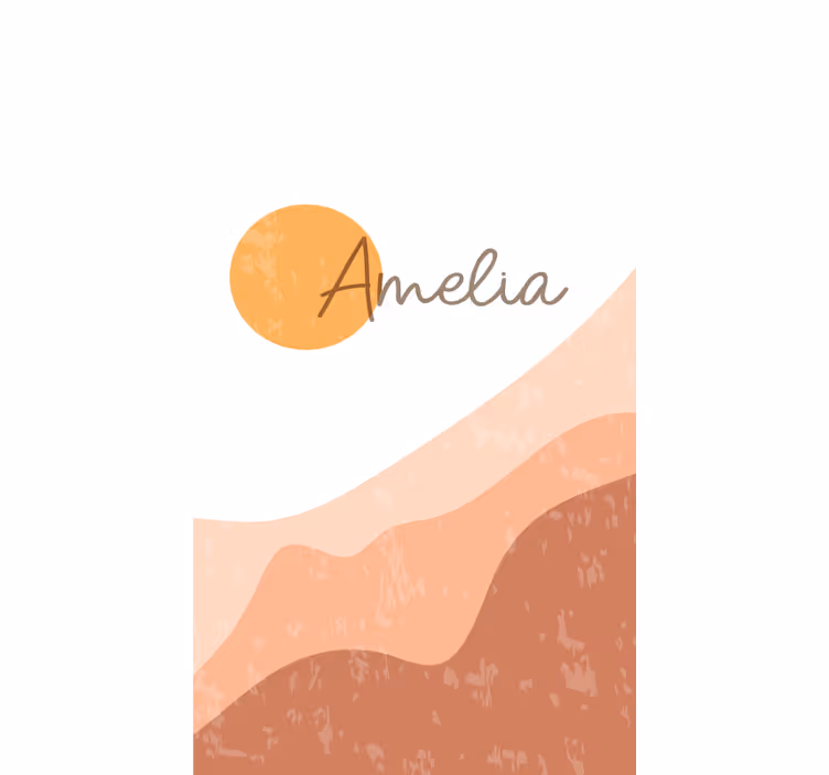 Store enrouleur moderne design abstrait de lever de soleil - TenStickers