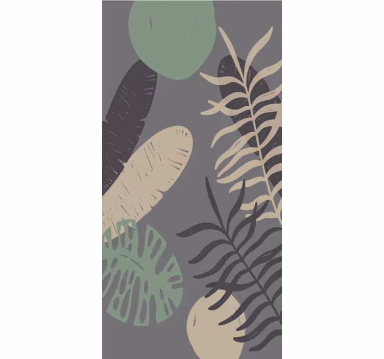 Store enrouleur fleurs et plantes motif de verdure tropicale - TenStickers