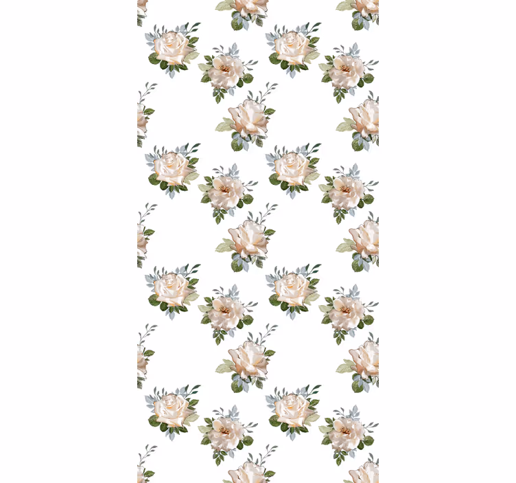 Store enrouleur fleur conception de style cosmopolite - TenStickers