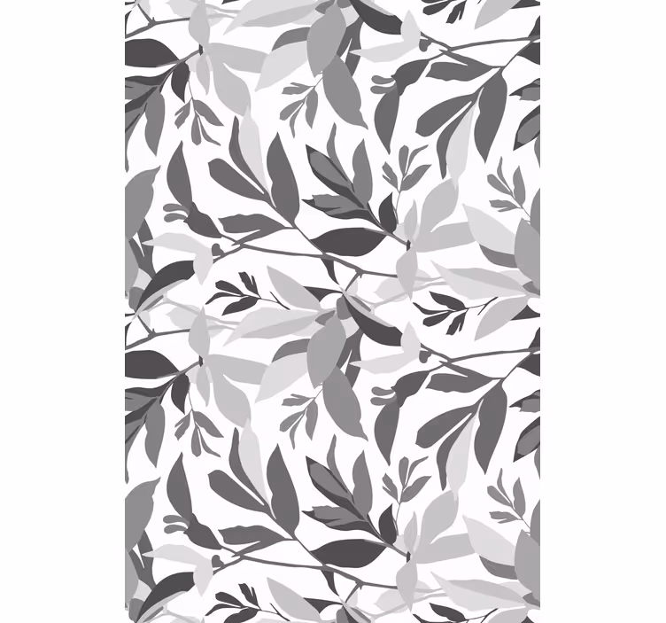 Store enrouleur fleurs et plantes motif feuilles élégant - TenStickers