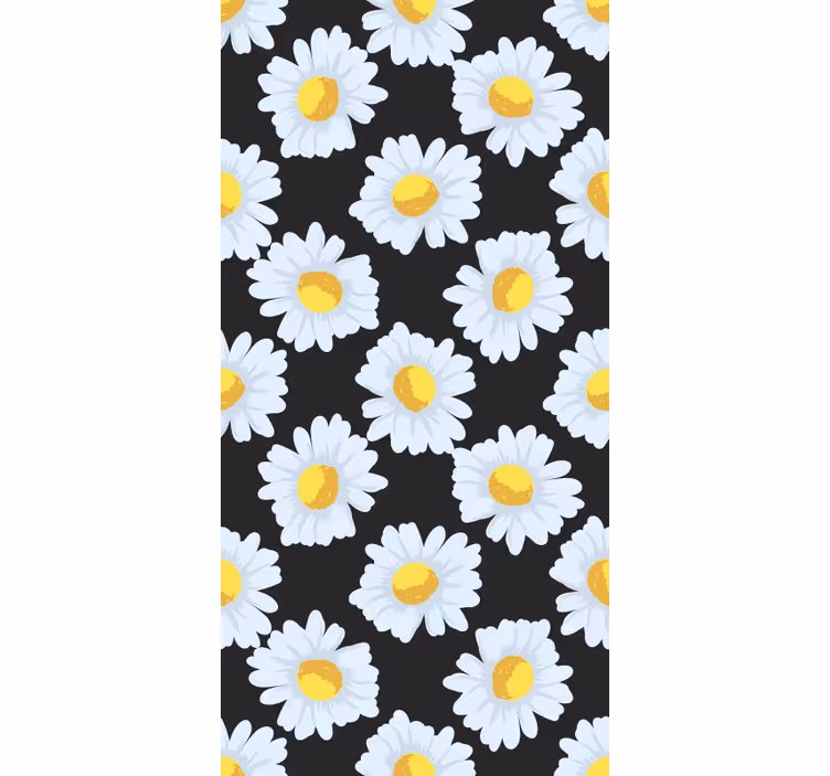 Store enrouleur fleurs et plantes thème de la marguerite - TenStickers