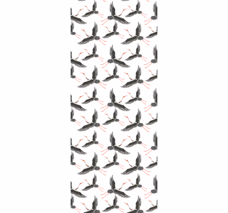 Stores avec plus d'animaux cigogne noire motifs - TenStickers