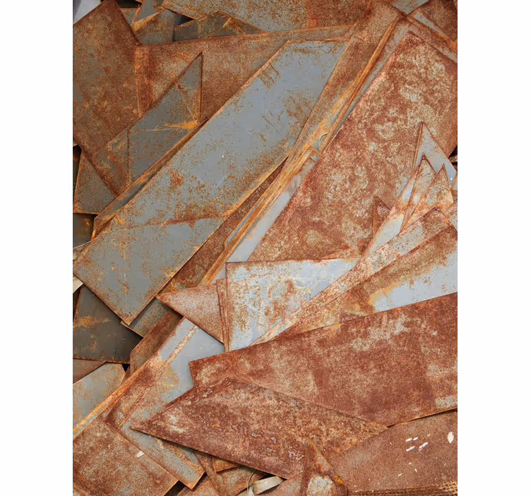 Stores motif Texture de plaques de fer - TenStickers