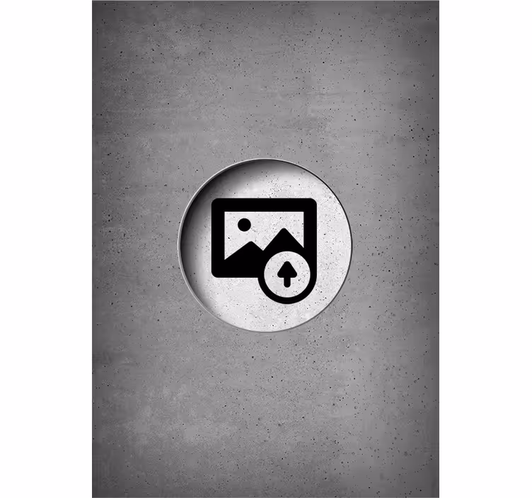 Store enrouleur salon personalisé béton brut - TenStickers