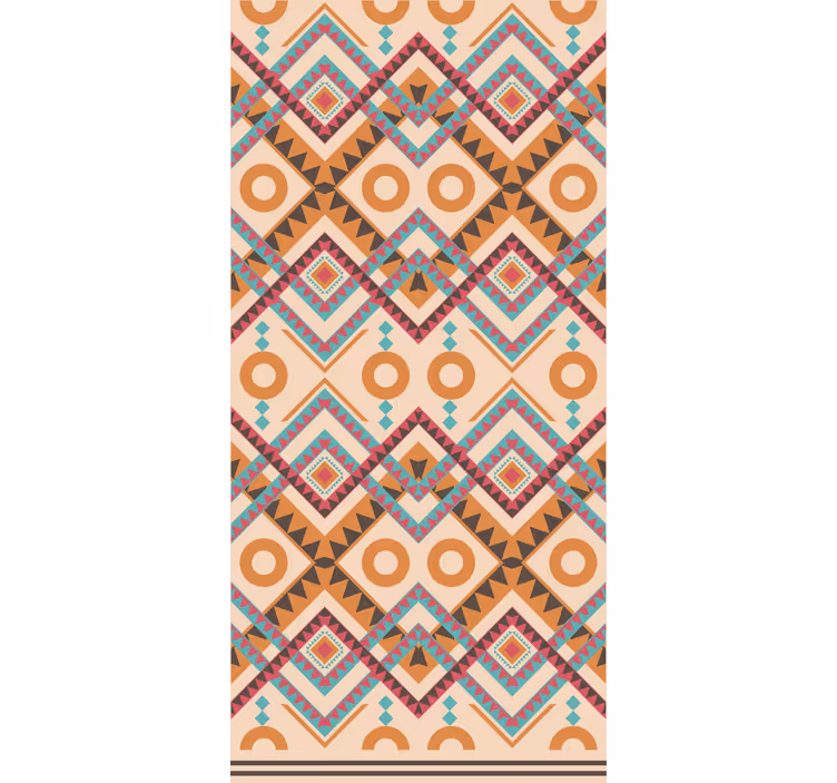 Stores textures et motifs losanges multicolores - TenStickers