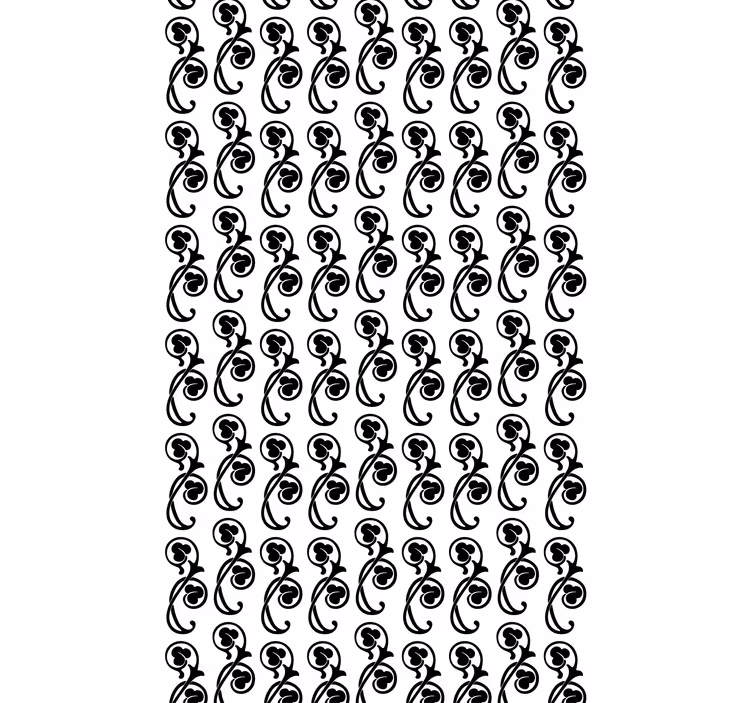 Stores motif feuilles style gothique - TenStickers