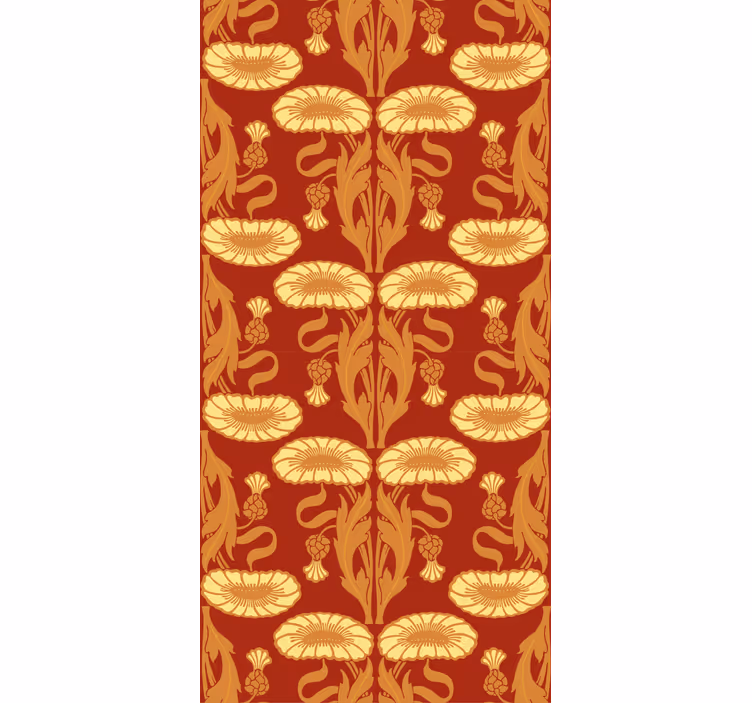Stores style Art Nouveau couleurs chaudes - TenStickers