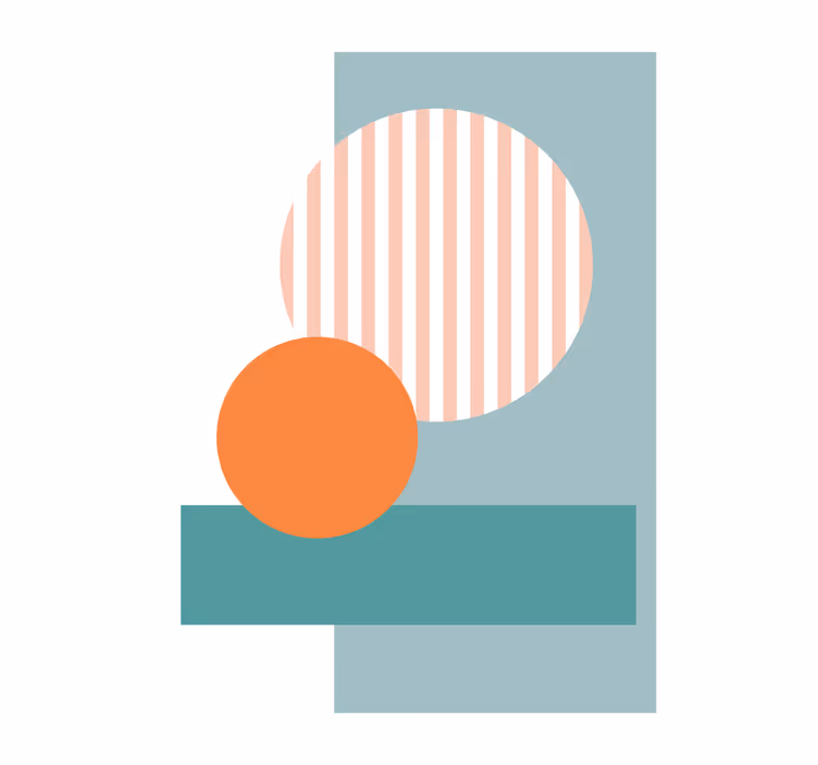 Store enrouleur motif géométrique et coloré - TenStickers