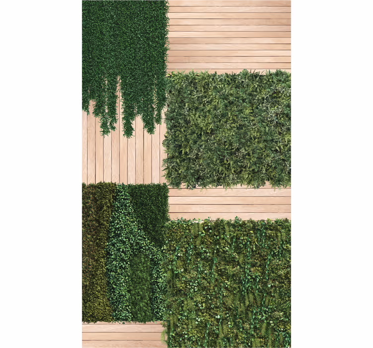 Store plantes de jardin vertical avec bois - TenStickers