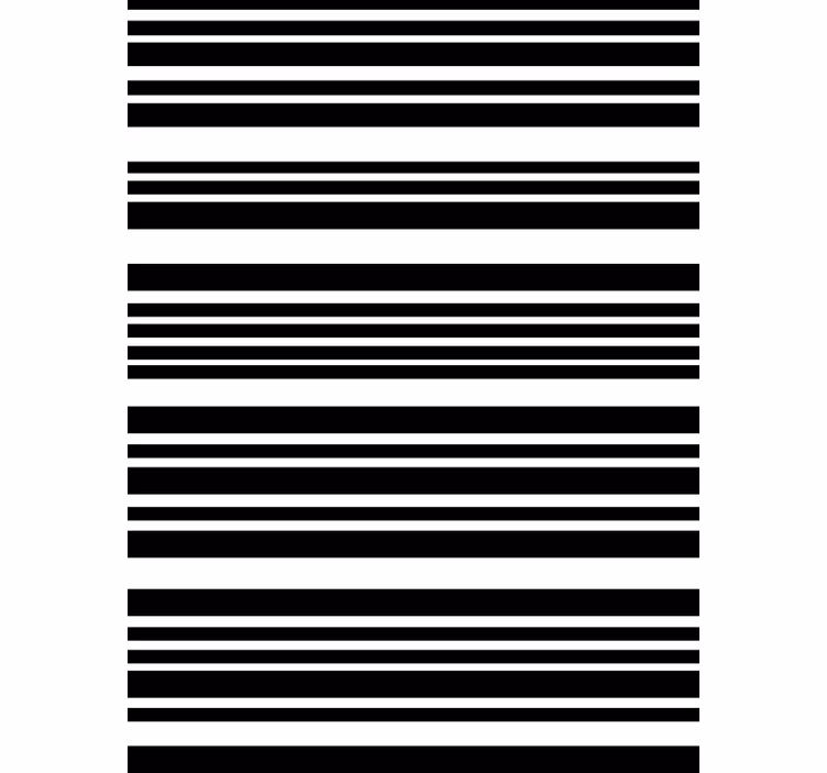 Store pour bureau lignes horizontales noires - TenStickers