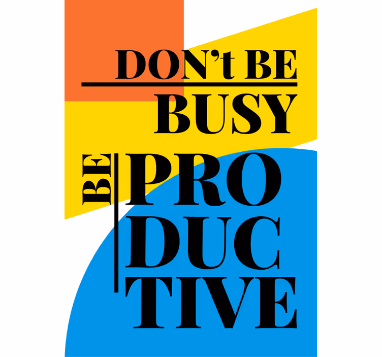 Store enrouleur texte Be productive - TenStickers