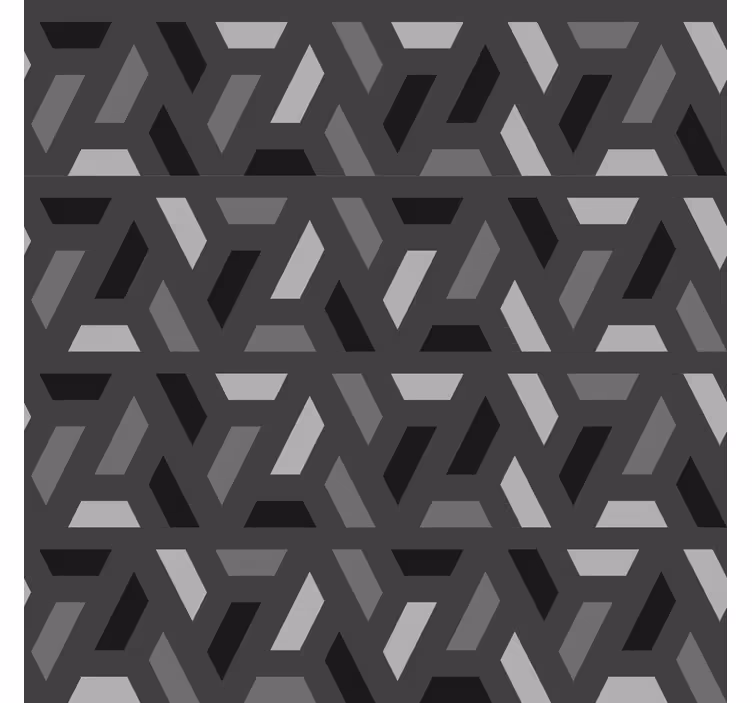 Store salon triangles géométriques tons noirs - TenStickers