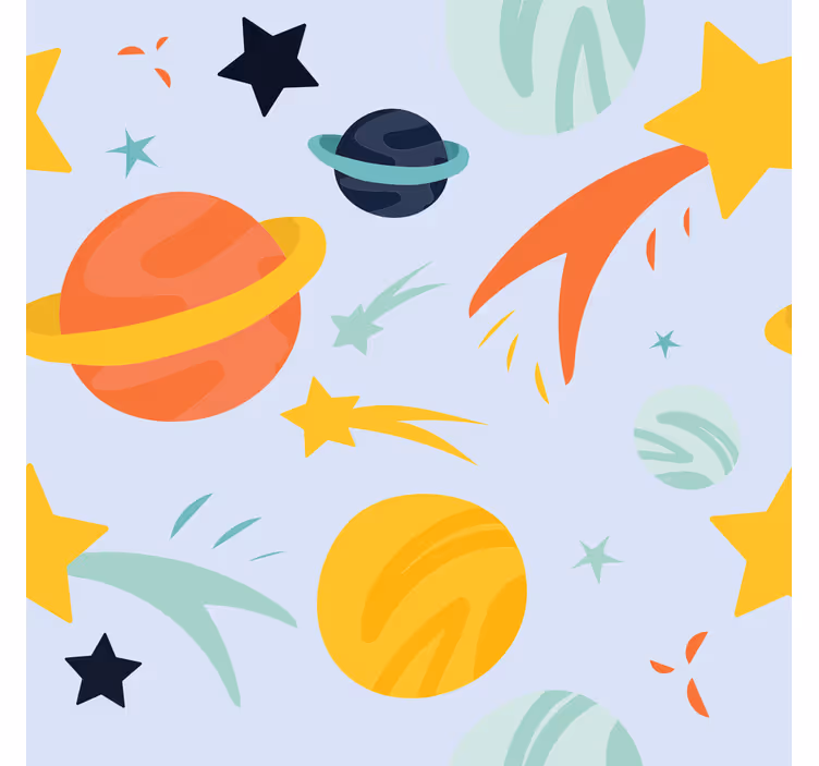 Store enrouleur chambre enfant modèle de planètes - TenStickers