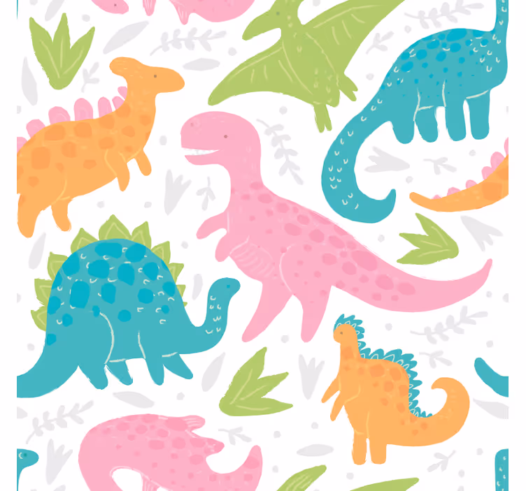 Store dinosaure couleurs pastel - TenStickers