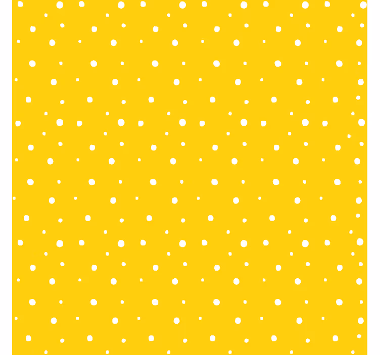 Store cuisine jaune motif de cercles - TenStickers
