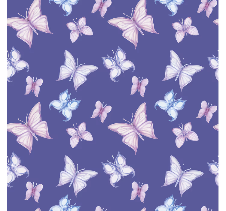 Store enrouleur papillons fond violet - TenStickers