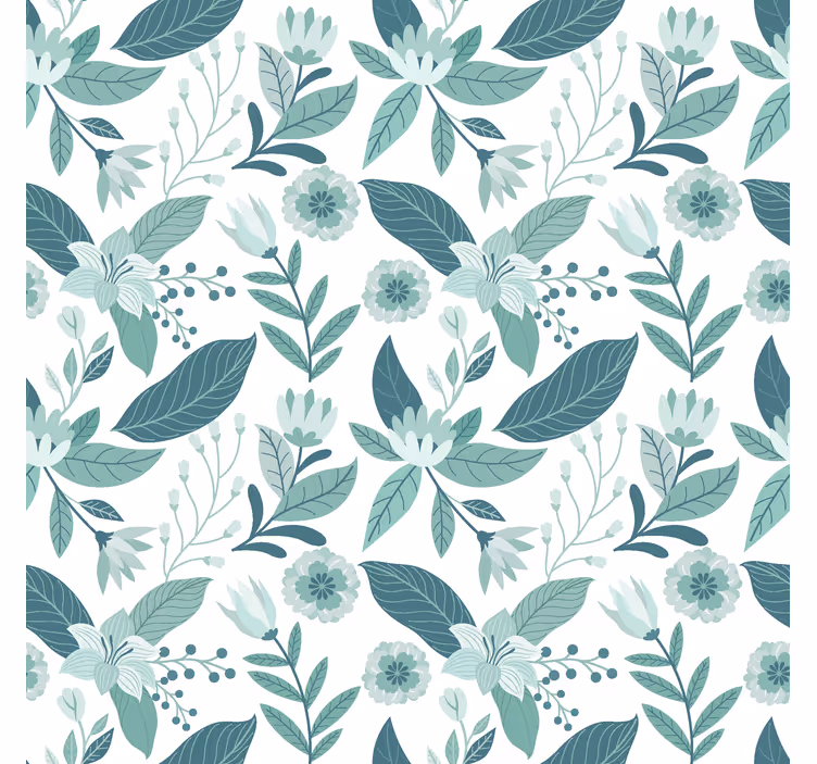 Store enrouleur scandinave flore de style nordique - TenStickers