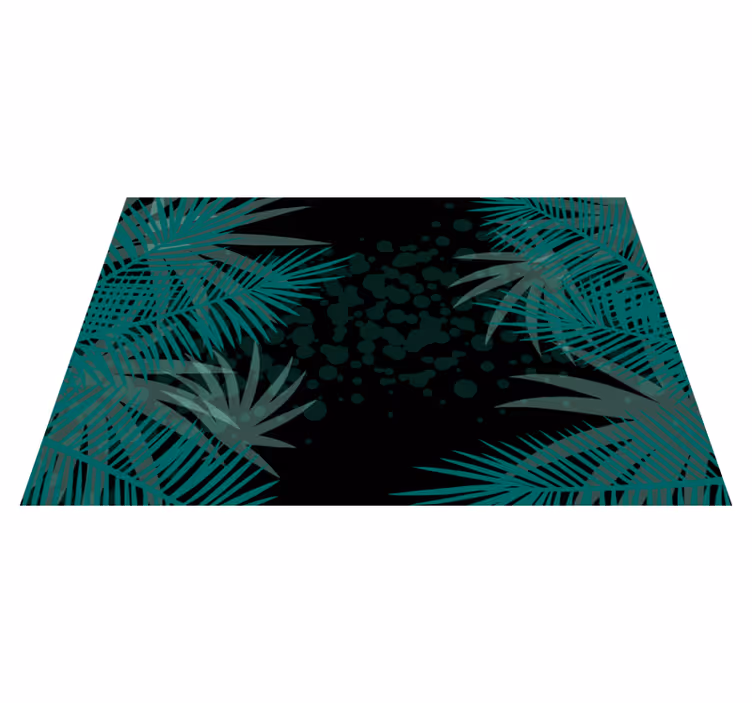 Set de table moderne fond feuille tropicale - TenStickers