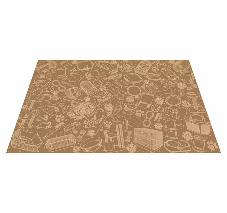 Set de table Éléments de cuisine détaillés - TenStickers