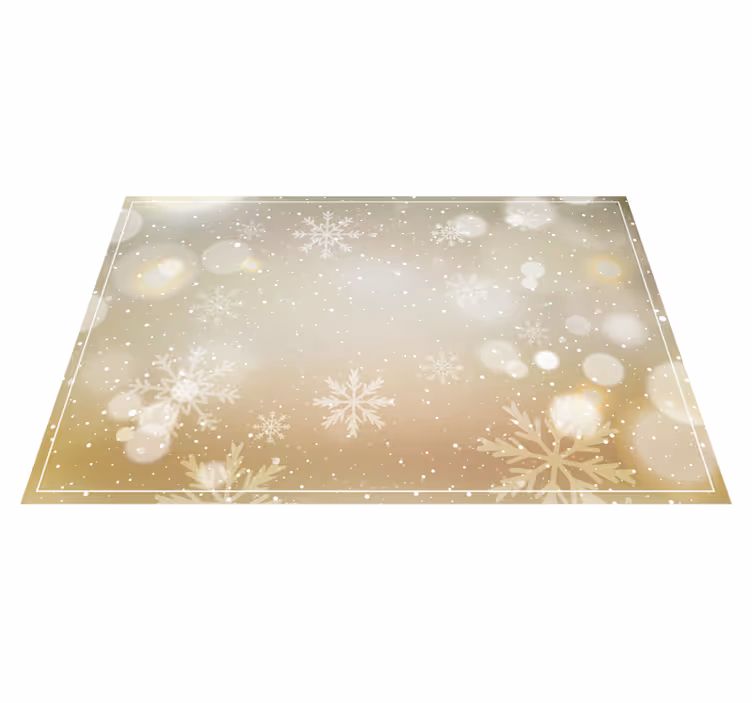 Set de table noël fond de flocons festifs - TenStickers