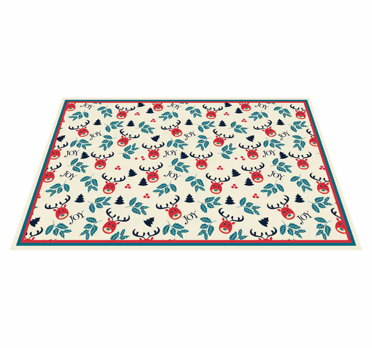 set de table noel Joie et renne - TenStickers