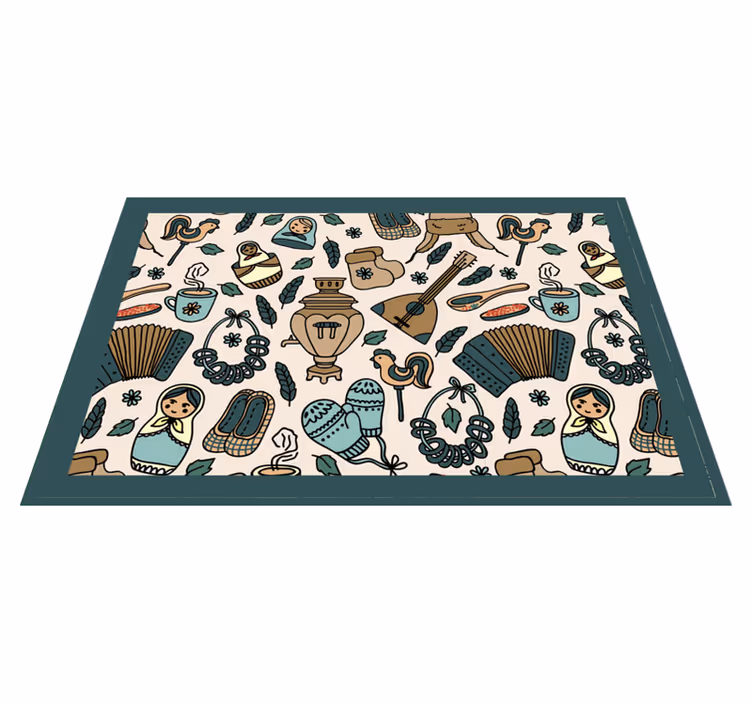 Set de table original motif icônes culturelles - TenStickers