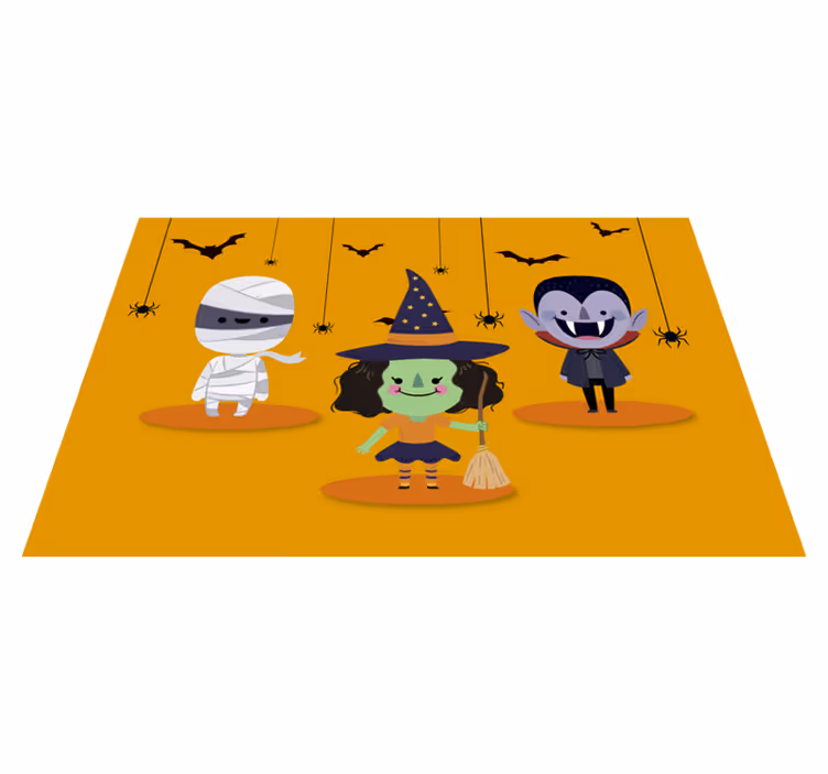 Set de table halloween personnages d'halloween fantaisistes - TenStickers