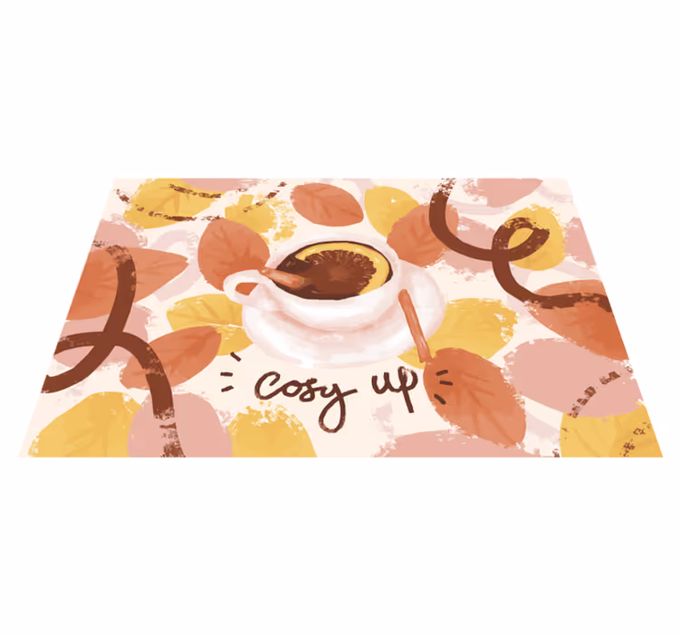 Set de table original tasse à café confortable - TenStickers