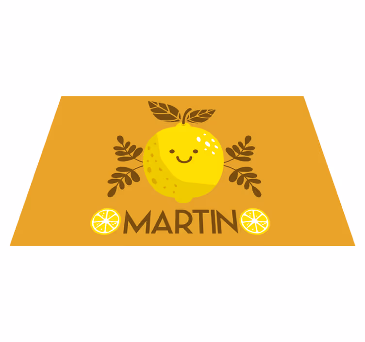 Set de table design nom Citrons souriants - TenStickers