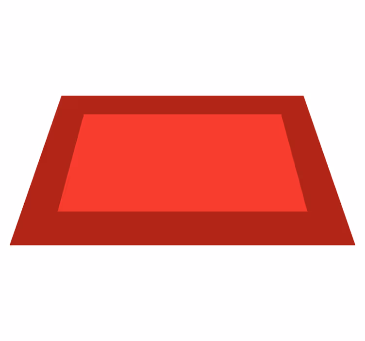 Set de table fond rouge vif - TenStickers
