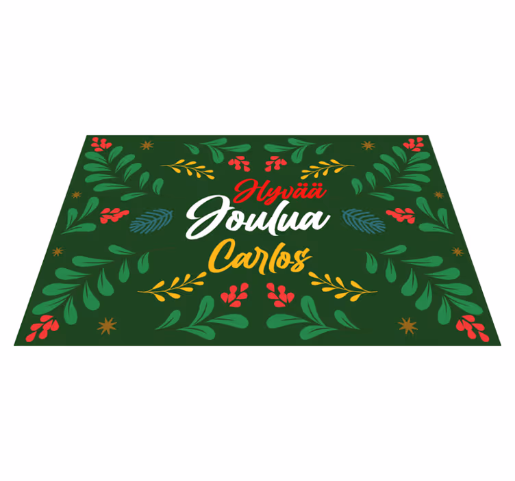 Set de table noël motif feuillage festif - TenStickers
