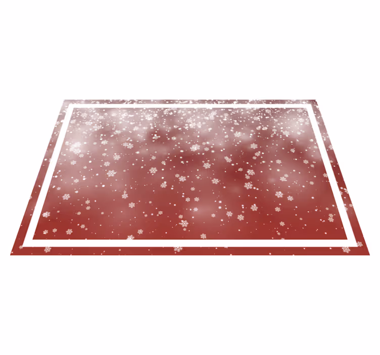 Set de table noël scène de flocons festifs - TenStickers