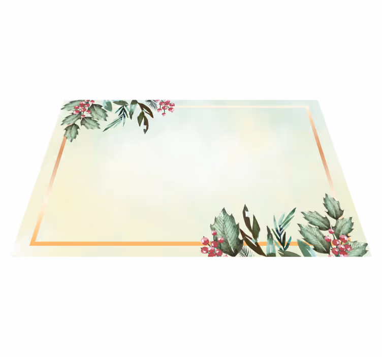 Set de table moderne motif floral minimaliste - TenStickers